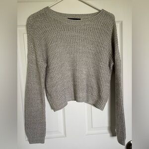 Forever 21 Light Gray Textured Sweater